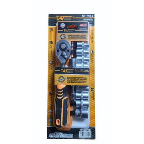 TAT 1/2" DR Socket Wrench 12pcs Set - Al Kabayel Discount CentreTAT 1/2" DR Socket Wrench 12pcs SetHand ToolsTATAl Kabayel Discount Centre