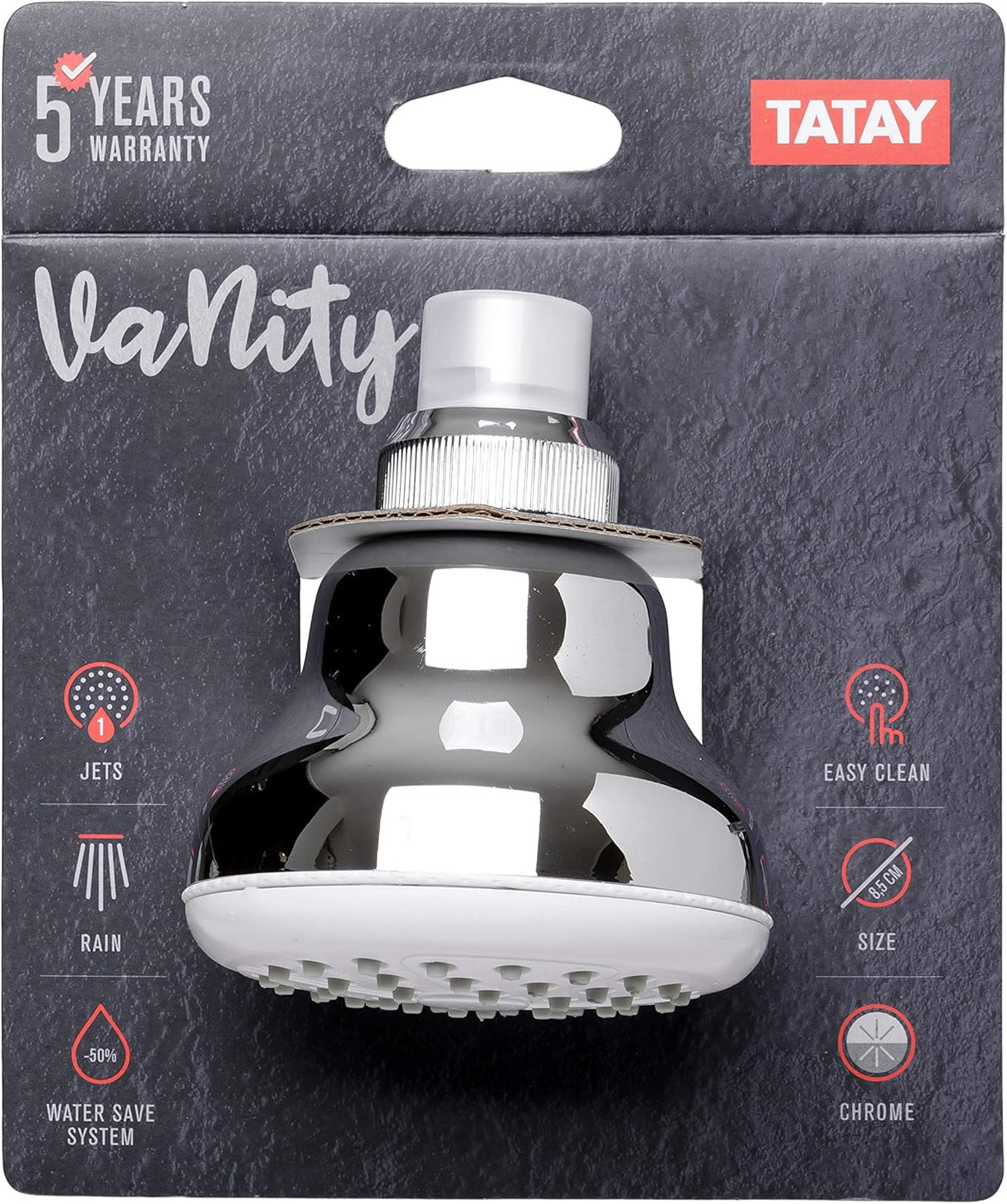 TATAY Single - Function Shower Head with Anti - Lime System – Easy Clean - Al Kabayel Discount CentreTATAY Single - Function Shower Head with Anti - Lime System – Easy CleanKitchen & Bath FixturesTATAYAl Kabayel Discount Centre