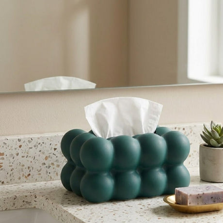 Teal Green Bubble Cluster Ceramic Napkin Holder – 20×16×10 cm - Al Kabayel Discount CentreTeal Green Bubble Cluster Ceramic Napkin Holder – 20×16×10 cmNapkin Holders & Tissue BoxAKDCAl Kabayel Discount Centre