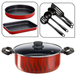 TEFAL 14pcs Non - Stick Cookware Set, Casserole with Lid - 28cm, 24cm / Frypan 28cm, 24cm / Oven Dish - 22cm x 29cm / Saucepan with Lid - 16cm / Spoon - 1, Masher - 1, Ladle - 1, Spatula - 1 - Al Kabayel Discount CentreTEFAL 14pcs Non - Stick Cookware Set, Casserole with Lid - 28cm, 24cm / Frypan 28cm, 24cm / Oven Dish - 22cm x 29cm / Saucepan with Lid - 16cm / Spoon - 1, Masher - 1, Ladle - 1, Spatula - 1Cookware SetTEFALAl Kabayel Discount Centre