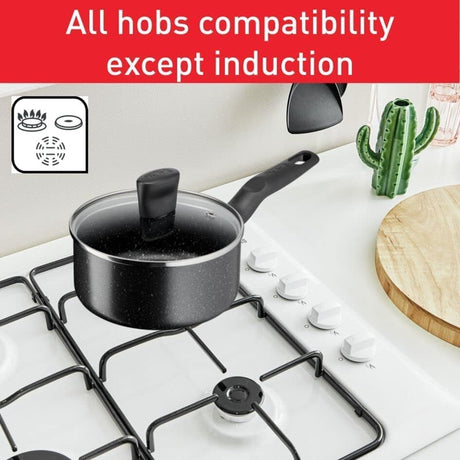Tefal Dark Stone 9 pc set Non-stick Cooking Set, Safe coating Cookware, Heat indicator, Ergonomic handles, Glass lid - Al Kabayel Discount CentreTefal Dark Stone 9 pc set Non-stick Cooking Set, Safe coating Cookware, Heat indicator, Ergonomic handles, Glass lidCookware SetTEFALAl Kabayel Discount Centre