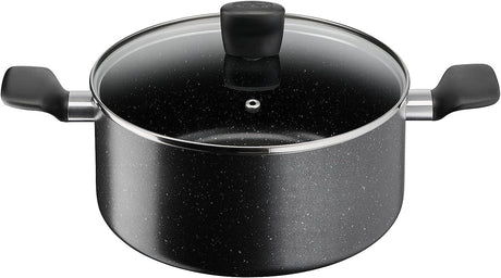 Tefal Dark Stone 9 pc set Non-stick Cooking Set, Safe coating Cookware, Heat indicator, Ergonomic handles, Glass lid - Al Kabayel Discount CentreTefal Dark Stone 9 pc set Non-stick Cooking Set, Safe coating Cookware, Heat indicator, Ergonomic handles, Glass lidCookware SetTEFALAl Kabayel Discount Centre