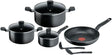 Tefal Dark Stone 9 pc set Non-stick Cooking Set, Safe coating Cookware, Heat indicator, Ergonomic handles, Glass lid - Al Kabayel Discount CentreTefal Dark Stone 9 pc set Non-stick Cooking Set, Safe coating Cookware, Heat indicator, Ergonomic handles, Glass lidCookware SetTEFALAl Kabayel Discount Centre