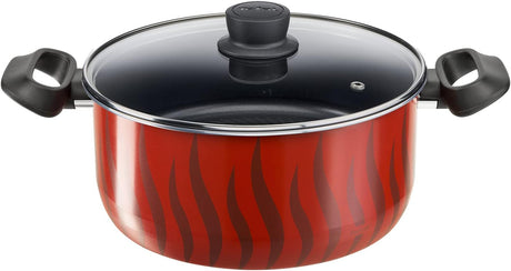Tefal G6 Tempo Flame 14 - Piece Non - Stick Aluminium Cookware Set – Complete Kitchen Set in Red - Al Kabayel Discount CentreTefal G6 Tempo Flame 14 - Piece Non - Stick Aluminium Cookware Set – Complete Kitchen Set in RedCookware SetTEFALAl Kabayel Discount Centre