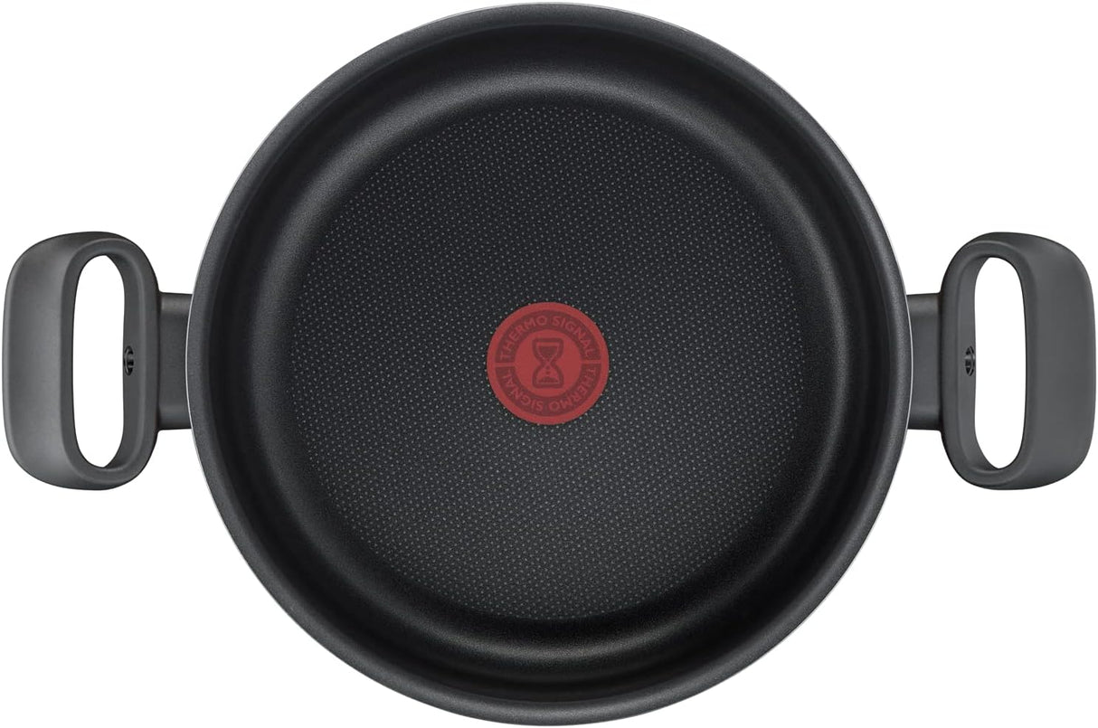 Tefal G6 Tempo Flame 14 - Piece Non - Stick Aluminium Cookware Set – Complete Kitchen Set in Red - Al Kabayel Discount CentreTefal G6 Tempo Flame 14 - Piece Non - Stick Aluminium Cookware Set – Complete Kitchen Set in RedCookware SetTEFALAl Kabayel Discount Centre