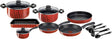 Tefal G6 Tempo Flame 14 - Piece Non - Stick Aluminium Cookware Set – Complete Kitchen Set in Red - Al Kabayel Discount CentreTefal G6 Tempo Flame 14 - Piece Non - Stick Aluminium Cookware Set – Complete Kitchen Set in RedCookware SetTEFALAl Kabayel Discount Centre