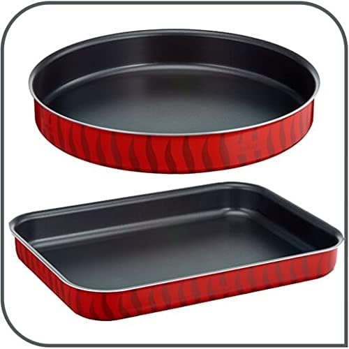 Tefal G6 Tempo Flame 14 - Piece Non - Stick Aluminium Cookware Set – Complete Kitchen Set in Red - Al Kabayel Discount CentreTefal G6 Tempo Flame 14 - Piece Non - Stick Aluminium Cookware Set – Complete Kitchen Set in RedCookware SetTEFALAl Kabayel Discount Centre