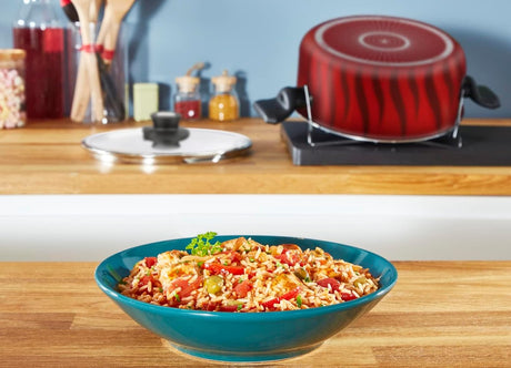 Tefal G6 Tempo Flame 8 - Piece Aluminium Cookware Set with Casseroles – Durable Non - Stick Red Finish - Al Kabayel Discount CentreTefal G6 Tempo Flame 8 - Piece Aluminium Cookware Set with Casseroles – Durable Non - Stick Red FinishCookware SetTEFALAl Kabayel Discount Centre