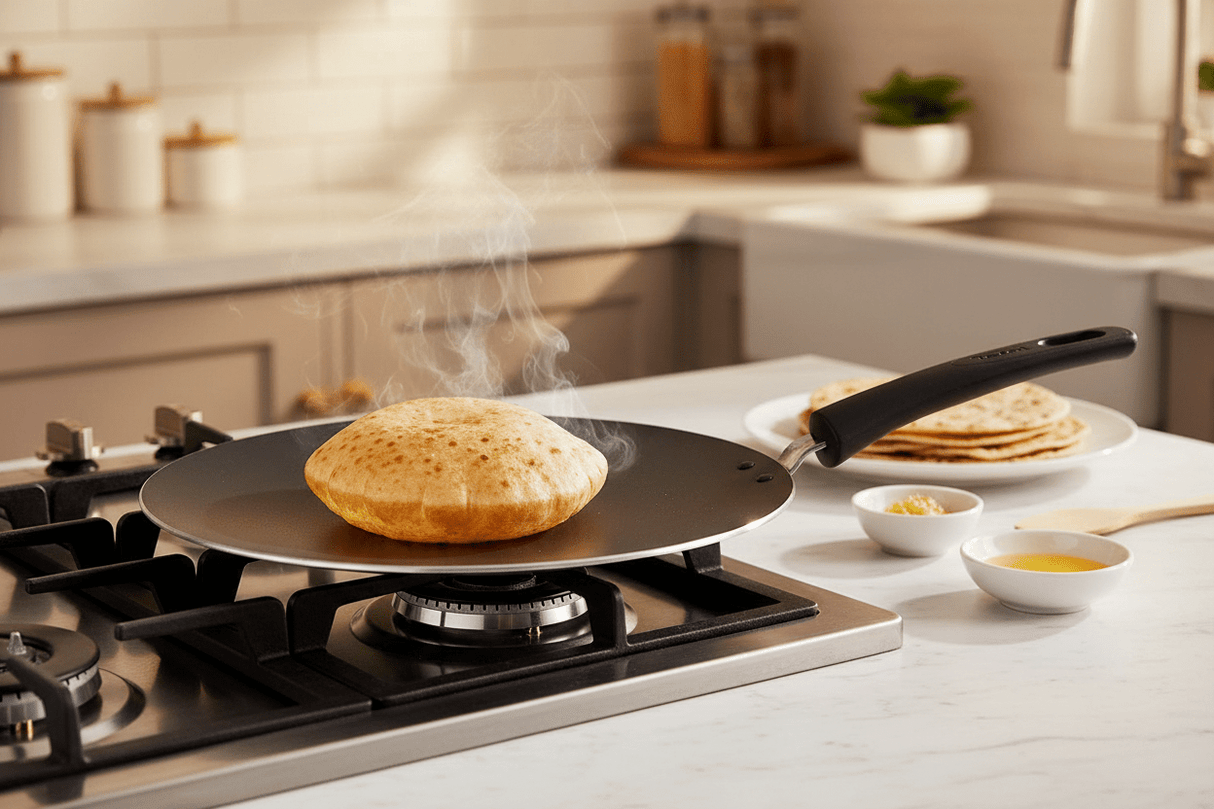 Tefal Tempo Flame 30cm Non - Stick Tawa Pan with Thermo Spot – Red Aluminium (C3041583) - Al Kabayel Discount CentreTefal Tempo Flame 30cm Non - Stick Tawa Pan with Thermo Spot – Red Aluminium (C3041583)Tawa/GriddlesTEFALAl Kabayel Discount Centre