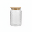 Textured Glass Jar with Bamboo Lid - 800ml / 1000ml - Al Kabayel Discount CentreTextured Glass Jar with Bamboo Lid - 800ml / 1000mlOrganizers & AccessoriesAKDCAl Kabayel Discount Centre