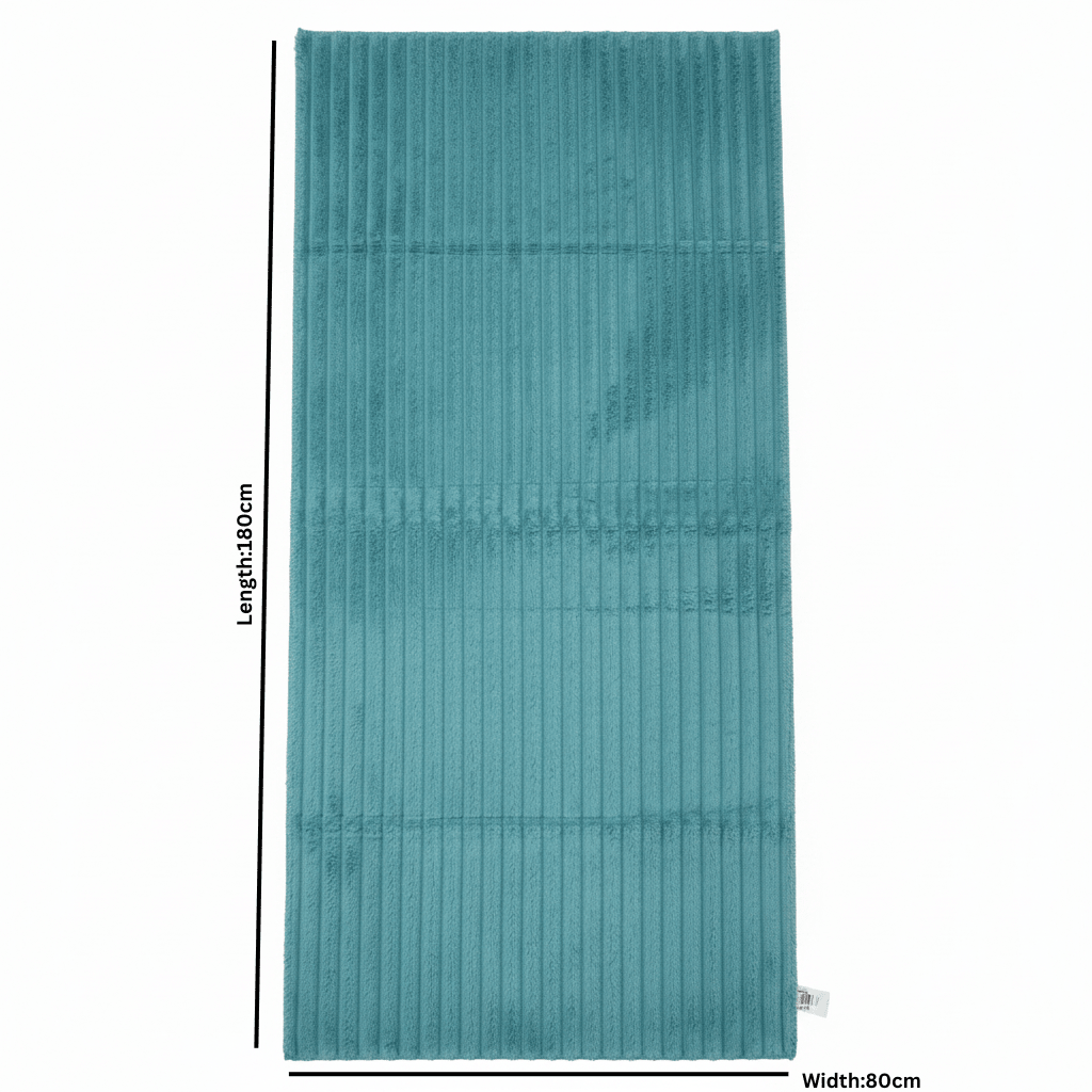 Threshold Striped Polyester Carpet - 80 × 180 cm - Teal Blue / Grey - Al Kabayel Discount CentreThreshold Striped Polyester Carpet - 80 × 180 cm - Teal Blue / GreyMats Carpets & RugsTHRESHOLDAl Kabayel Discount Centre