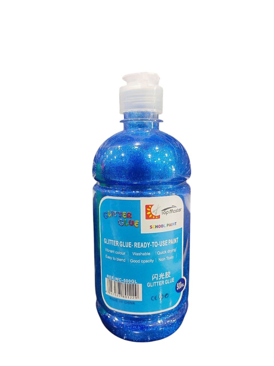 TOP MASTER Glitter Glue 500ml Blue - Al Kabayel Discount CentreTOP MASTER Glitter Glue 500ml BlueGlueTOP MASTERAl Kabayel Discount Centre