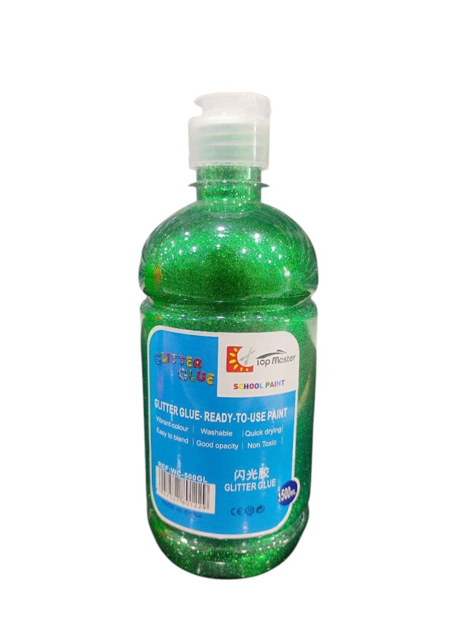 TOP MASTER Glitter Glue 500ml Green - Al Kabayel Discount CentreTOP MASTER Glitter Glue 500ml GreenGlueTOP MASTERAl Kabayel Discount Centre
