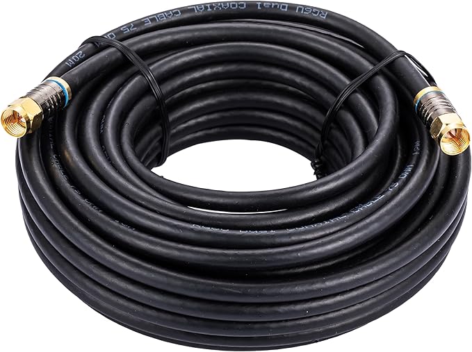 Dish Line Cable TOPSAT RG6U Coaxial Cable/Dish Cable 75 ohm,18 meter Length – Al ...
