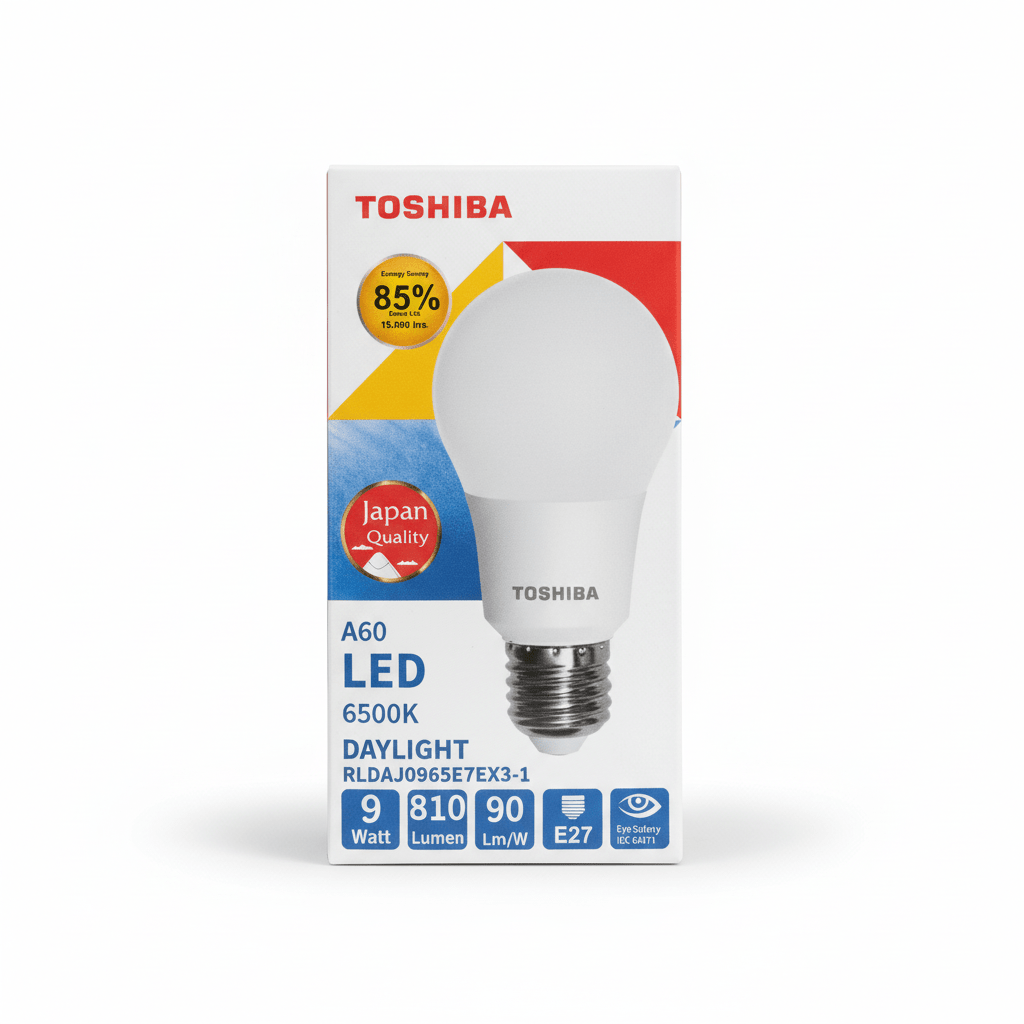 Toshiba 9W Led Bulb Day Light E27 - Al Kabayel Discount CentreToshiba 9W Led Bulb Day Light E27Light BulbsTOSHIBAAl Kabayel Discount Centre