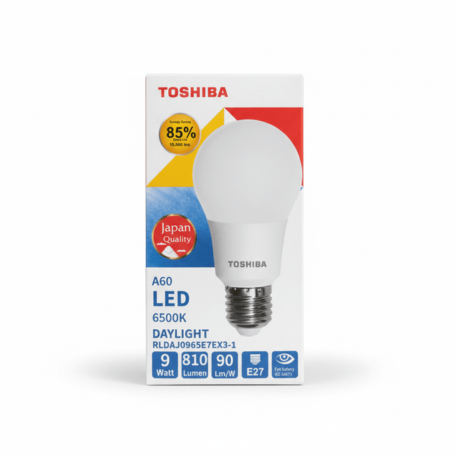 Toshiba 9W Led Bulb Day Light E27 - Al Kabayel Discount CentreToshiba 9W Led Bulb Day Light E27Light BulbsTOSHIBAAl Kabayel Discount Centre