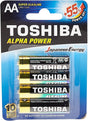 TOSHIBA AA Alpha Power Super Alkaline Battery 1.5V, Pack of 4 - Al Kabayel Discount CentreTOSHIBA AA Alpha Power Super Alkaline Battery 1.5V, Pack of 4BatteriesTOSHIBAAl Kabayel Discount Centre