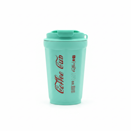 Travel Mug with Flip Lid — 400ml - Coral / Cream / Teal Green - Al Kabayel Discount CentreTravel Mug with Flip Lid — 400ml - Coral / Cream / Teal GreenMugsAKDCAl Kabayel Discount Centre