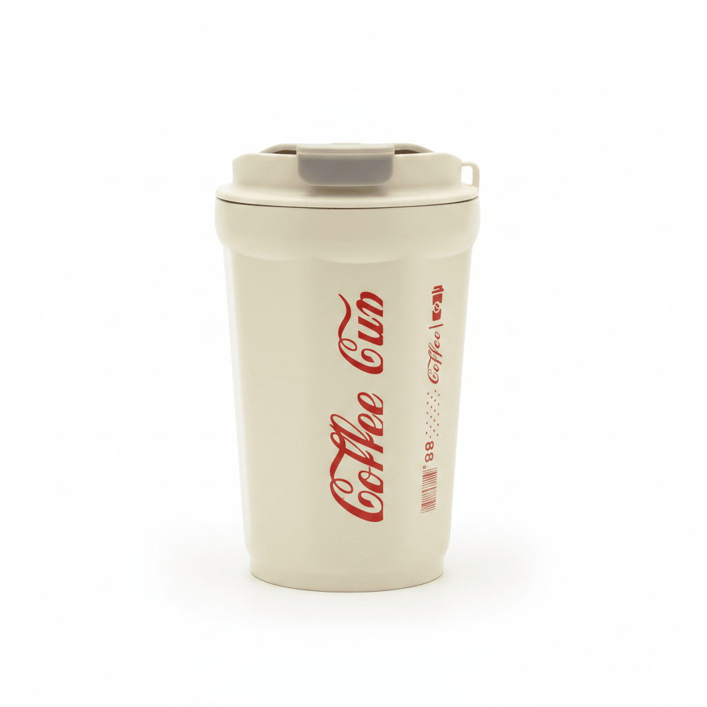 Travel Mug with Flip Lid — 400ml - Coral / Cream / Teal Green - Al Kabayel Discount CentreTravel Mug with Flip Lid — 400ml - Coral / Cream / Teal GreenMugsAKDCAl Kabayel Discount Centre