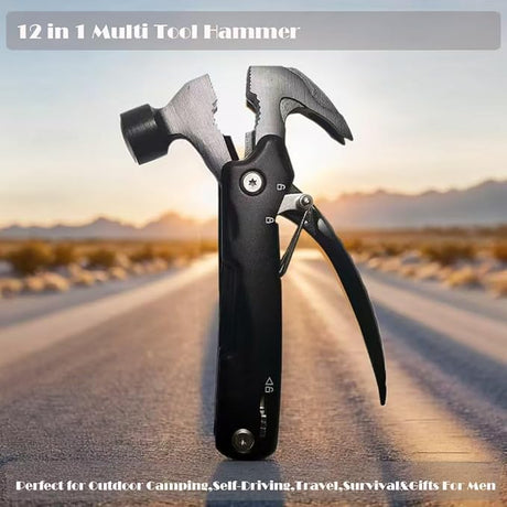 TRAVELER 12 - Function Hammer Tool, Aluminum Handle Stainless Steel - Al Kabayel Discount CentreTRAVELER 12 - Function Hammer Tool, Aluminum Handle Stainless SteelHand ToolsTRAVELERAl Kabayel Discount Centre