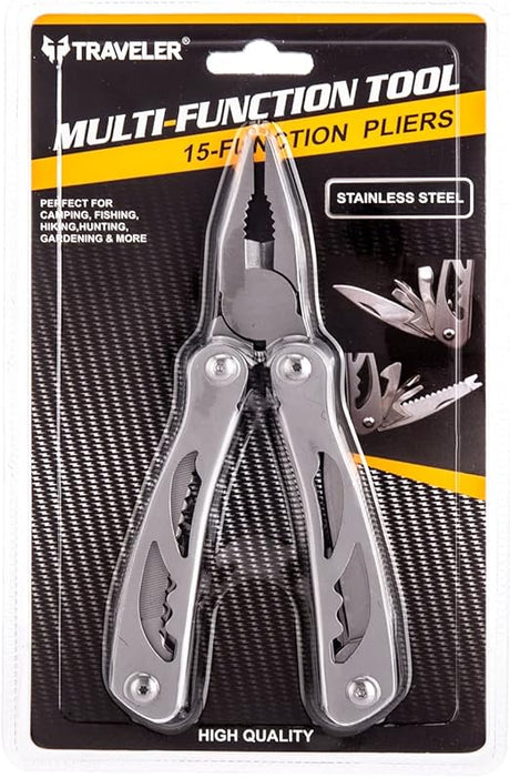 TRAVELER 15 - Function Pliers Tool, Stainless Steel - Al Kabayel Discount CentreTRAVELER 15 - Function Pliers Tool, Stainless SteelHand ToolsTRAVELERAl Kabayel Discount Centre