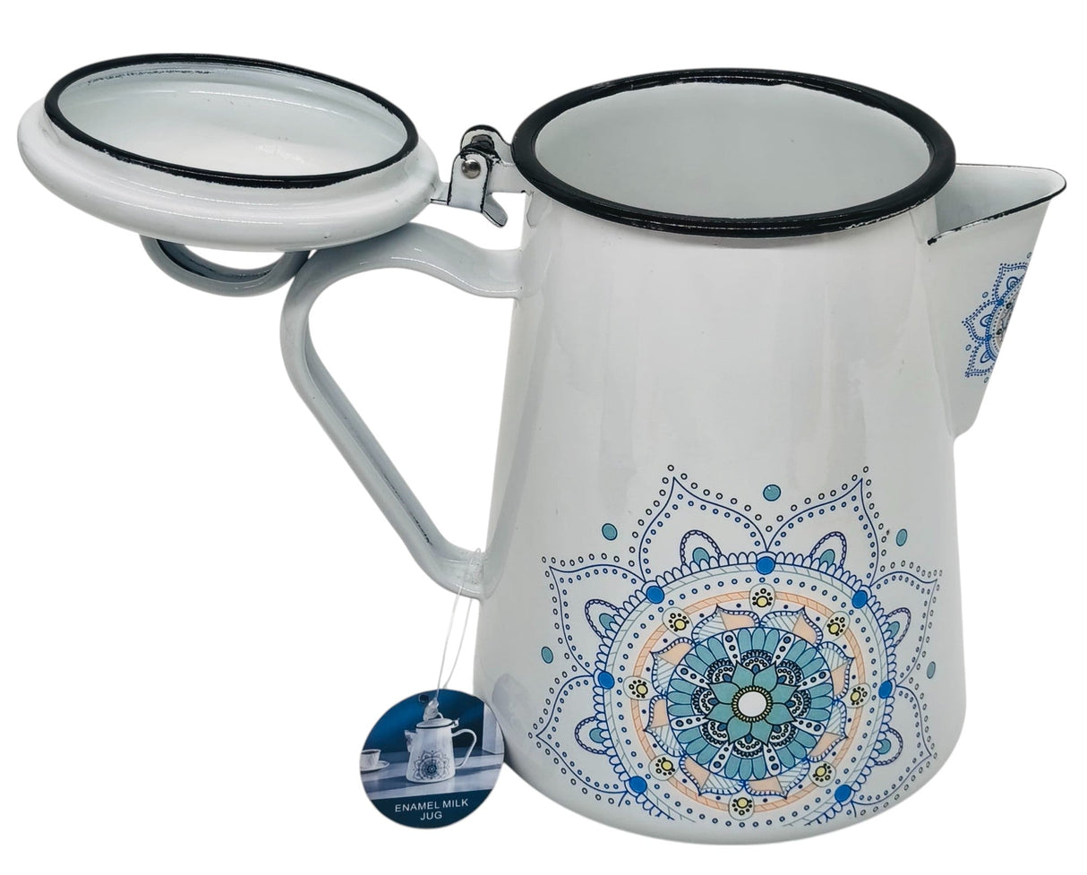 TRUST Enamel Milk Jug with Lid 1.8 Liter, Multicolour - Al Kabayel Discount CentreTRUST Enamel Milk Jug with Lid 1.8 Liter, MulticolourTea/Coffee PotsTRUSTAl Kabayel Discount Centre