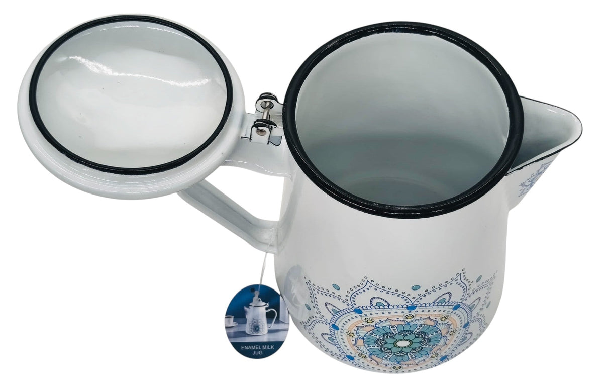 TRUST Enamel Milk Jug with Lid 1.8 Liter, Multicolour - Al Kabayel Discount CentreTRUST Enamel Milk Jug with Lid 1.8 Liter, MulticolourTea/Coffee PotsTRUSTAl Kabayel Discount Centre
