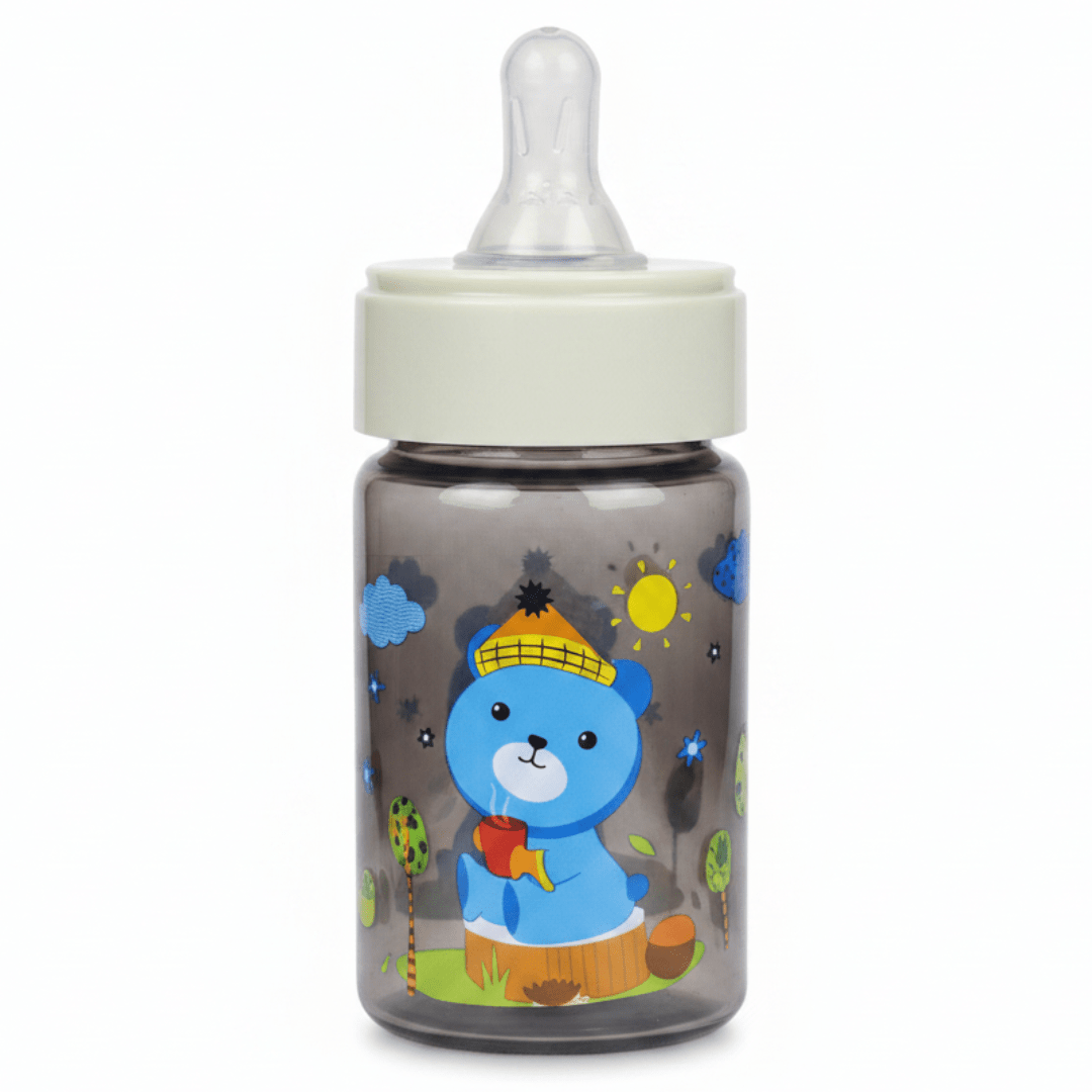 Turtees Kids Feeding Bottle – Plastic 125ml | Black Bear Edition - Al Kabayel Discount CentreTurtees Kids Feeding Bottle – Plastic 125ml | Black Bear EditionBaby ProductsTURTEESAl Kabayel Discount Centre