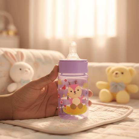 Turtees Kids Feeding Bottle – Plastic 125ml | Violet - Al Kabayel Discount CentreTurtees Kids Feeding Bottle – Plastic 125ml | VioletBaby ProductsTURTEESAl Kabayel Discount Centre