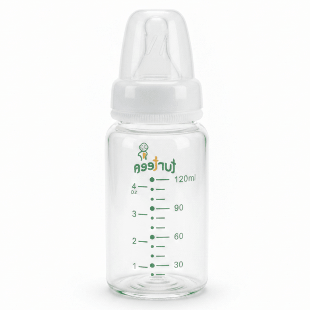 Turtees Kids Glass Feeding Bottle 120ml (4oz) - Al Kabayel Discount CentreTurtees Kids Glass Feeding Bottle 120ml (4oz)Baby ProductsTURTEESAl Kabayel Discount Centre