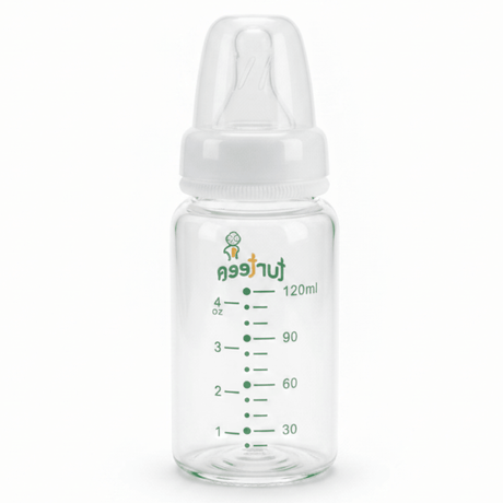 Turtees Kids Glass Feeding Bottle 120ml (4oz) - Al Kabayel Discount CentreTurtees Kids Glass Feeding Bottle 120ml (4oz)Baby ProductsTURTEESAl Kabayel Discount Centre