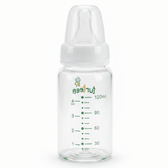 Turtees Kids Glass Feeding Bottle 120ml (4oz) - Al Kabayel Discount CentreTurtees Kids Glass Feeding Bottle 120ml (4oz)Baby ProductsTURTEESAl Kabayel Discount Centre