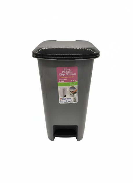 UFO 10 Litre Pedal Dustbin – Foot Operated Waste Bin 29x21x36 cm, Gray Color, Ideal for Office & Home - Al Kabayel Discount CentreUFO 10 Litre Pedal Dustbin – Foot Operated Waste Bin 29x21x36 cm, Gray Color, Ideal for Office & HomeTrash CanUFOAl Kabayel Discount Centre