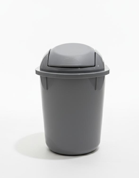UFO 22 Litre Swing Dustbin – Durable Plastic Waste Bin 32.5x46.5 cm, Gray Color, for Home & Office Use - Al Kabayel Discount CentreUFO 22 Litre Swing Dustbin – Durable Plastic Waste Bin 32.5x46.5 cm, Gray Color, for Home & Office UseTrash CanUFOAl Kabayel Discount Centre