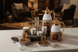 Ugarit Traditional Arabic Pattern White & Gold 21 - Piece Tea and Coffee Set – Decorative - Al Kabayel Discount CentreUgarit Traditional Arabic Pattern White & Gold 21 - Piece Tea and Coffee Set – DecorativeTea SetsUGARITAl Kabayel Discount Centre