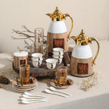 Ugarit Traditional Arabic Pattern White & Gold 21 - Piece Tea and Coffee Set – Decorative - Al Kabayel Discount CentreUgarit Traditional Arabic Pattern White & Gold 21 - Piece Tea and Coffee Set – DecorativeTea SetsUGARITAl Kabayel Discount Centre