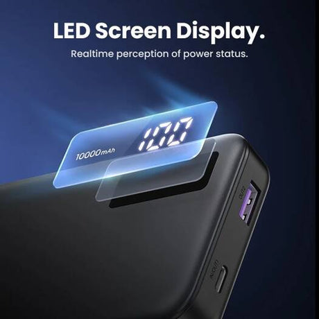 UGREEN 10000mAh Two - Way Fast Charging Power Bank, Polymer Lithium - ion Battery, 20W PD for iOS, 22.5W PD for Android, Black - PB311 - Al Kabayel Discount CentreUGREEN 10000mAh Two - Way Fast Charging Power Bank, Polymer Lithium - ion Battery, 20W PD for iOS, 22.5W PD for Android, Black - PB311Mobile AccessoriesUGREENAl Kabayel Discount Centre
