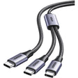 UGREEN 2 - in - 1 Universal PD Fast Charging Cable, 100W Max Power Output, 2 - Port Fast Charging, High Density Braiding, US561 - Al Kabayel Discount CentreUGREEN 2 - in - 1 Universal PD Fast Charging Cable, 100W Max Power Output, 2 - Port Fast Charging, High Density Braiding, US561Cords & AdaptersUGREENAl Kabayel Discount Centre