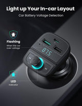 UGREEN Bluetooth FM Transmitter Car Charger(5.0+PD+QC3.0+USB Flash Drive+TF), 31.5W Output Power, Black - CD229 - Al Kabayel Discount CentreUGREEN Bluetooth FM Transmitter Car Charger(5.0+PD+QC3.0+USB Flash Drive+TF), 31.5W Output Power, Black - CD229Cords & AdaptersUGREENAl Kabayel Discount Centre