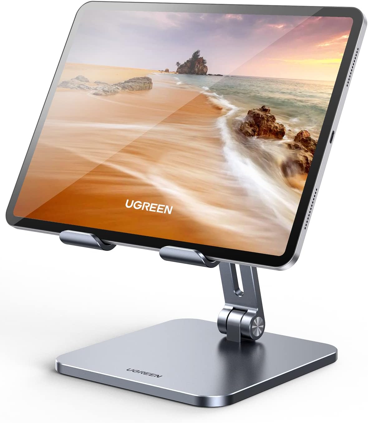 UGREEN Foldable Metal Tablet Stand, Multi - Angle Adjustment, Grey - LP134 - Al Kabayel Discount CentreUGREEN Foldable Metal Tablet Stand, Multi - Angle Adjustment, Grey - LP134Mobile AccessoriesUGREENAl Kabayel Discount Centre