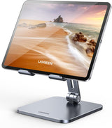UGREEN Foldable Metal Tablet Stand, Multi - Angle Adjustment, Grey - LP134 - Al Kabayel Discount CentreUGREEN Foldable Metal Tablet Stand, Multi - Angle Adjustment, Grey - LP134Mobile AccessoriesUGREENAl Kabayel Discount Centre