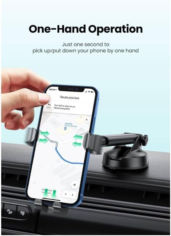 UGREEN Gravity Phone Holder with Suction Cup, Car Phone Mount, Black - LP200 - Al Kabayel Discount CentreUGREEN Gravity Phone Holder with Suction Cup, Car Phone Mount, Black - LP200Mobile AccessoriesUGREENAl Kabayel Discount Centre