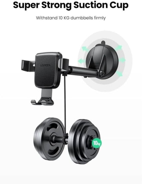 UGREEN Gravity Phone Holder with Suction Cup, Car Phone Mount, Black - LP200 - Al Kabayel Discount CentreUGREEN Gravity Phone Holder with Suction Cup, Car Phone Mount, Black - LP200Mobile AccessoriesUGREENAl Kabayel Discount Centre