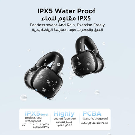 UGREEN HiTune S3 True Wireless Earbuds, 30Hrs Play, Open Wearable Stereo, Bluetooth 5.4, Black - WS209 - Al Kabayel Discount CentreUGREEN HiTune S3 True Wireless Earbuds, 30Hrs Play, Open Wearable Stereo, Bluetooth 5.4, Black - WS209Mobile AccessoriesUGREENAl Kabayel Discount Centre