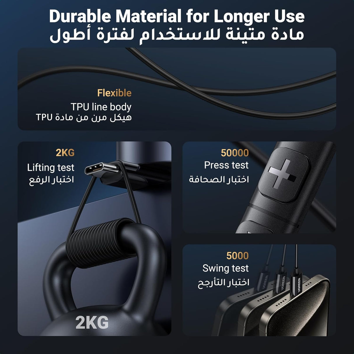 UGREEN In - Ear Earphones with USB - C Connector, 1.2 Meter Cable, Immersive & Comfortable, Wind Noise Reduction, EP105 - Al Kabayel Discount CentreUGREEN In - Ear Earphones with USB - C Connector, 1.2 Meter Cable, Immersive & Comfortable, Wind Noise Reduction, EP105Mobile AccessoriesUGREENAl Kabayel Discount Centre