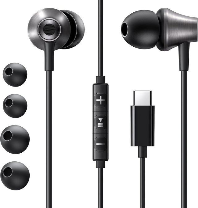 UGREEN In - Ear Earphones with USB - C Connector, 1.2 Meter Cable, Immersive & Comfortable, Wind Noise Reduction, EP105 - Al Kabayel Discount CentreUGREEN In - Ear Earphones with USB - C Connector, 1.2 Meter Cable, Immersive & Comfortable, Wind Noise Reduction, EP105Mobile AccessoriesUGREENAl Kabayel Discount Centre