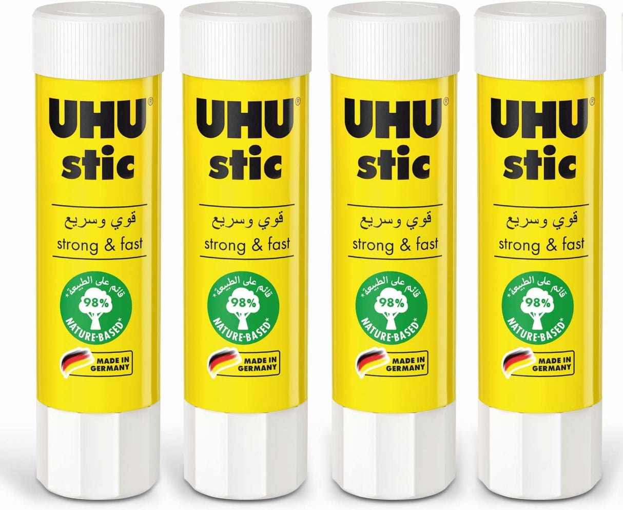 UHU 4 Glue Sticks, In The Bonus 40gram - Pack Of 4 - Al Kabayel Discount CentreUHU 4 Glue Sticks, In The Bonus 40gram - Pack Of 4GlueUHUAl Kabayel Discount Centre