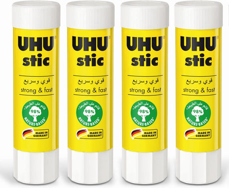 UHU 4 Glue Sticks, In The Bonus 40gram - Pack Of 4 - Al Kabayel Discount CentreUHU 4 Glue Sticks, In The Bonus 40gram - Pack Of 4GlueUHUAl Kabayel Discount Centre