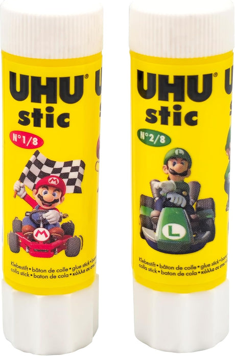 UHU stic the proven glue stick, strong, fast, solvent free, clean, safe & sustainable for school, home, office, kids, arts and crafts, 98% natural, now packed in 50% recycled plastic - 8.2g pack of 2 - Al Kabayel Discount CentreUHU stic the proven glue stick, strong, fast, solvent free, clean, safe & sustainable for school, home, office, kids, arts and crafts, 98% natural, now packed in 50% recycled plastic - 8.2g pack of 2GlueUHUAl Kabayel Discount Centre