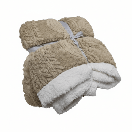 Ultmate Premium Flannel Blanket for All - Season Comfort – 200×180 cm, Cream with White Border - Al Kabayel Discount CentreUltmate Premium Flannel Blanket for All - Season Comfort – 200×180 cm, Cream with White BorderBeddingULTMATEAl Kabayel Discount Centre